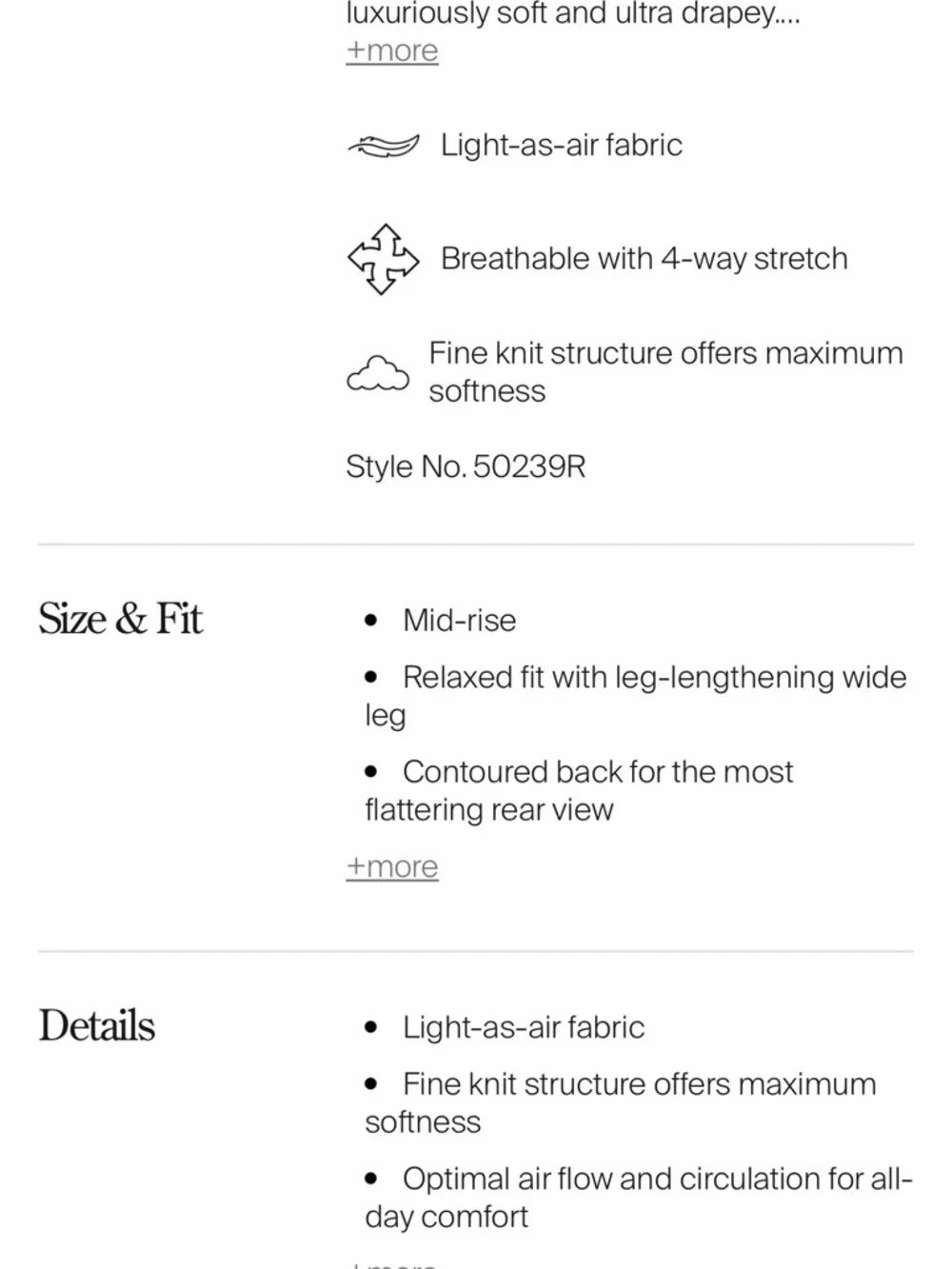 SPANX AirEssentials Light Gray Wide Leg Pant - Picture 7 of 8